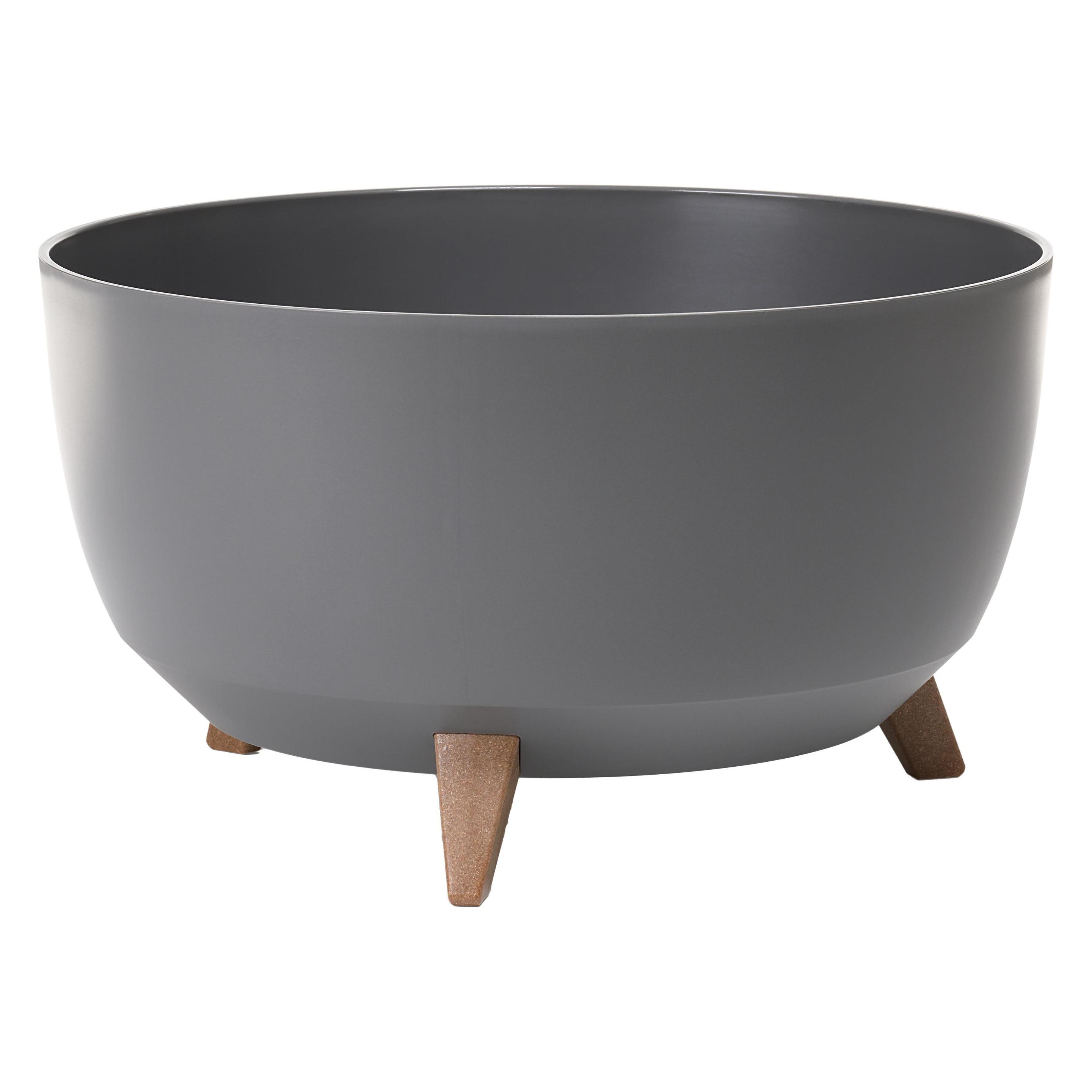 Lamela Flowerpot Roma 882-82, plastic, Ø 47 cm, dark gray (47 x 27 cm) (882-82)