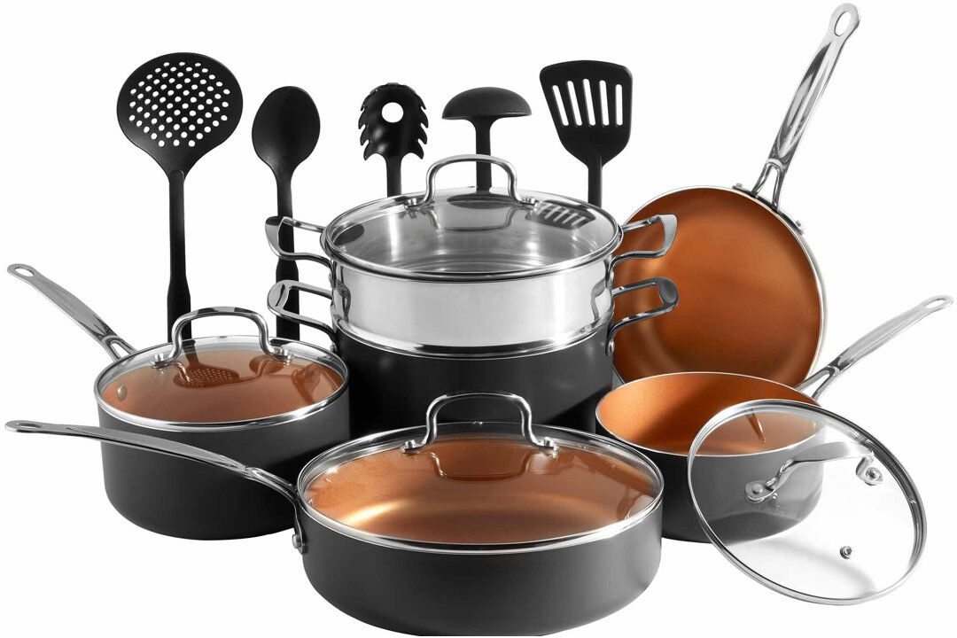VonShef Copper Cookware Set – 11 Piece 15