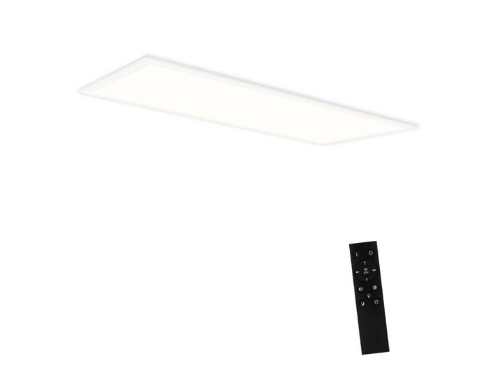 Guthrie - plafonnier led en métal, coloris blanc, l 120 cm