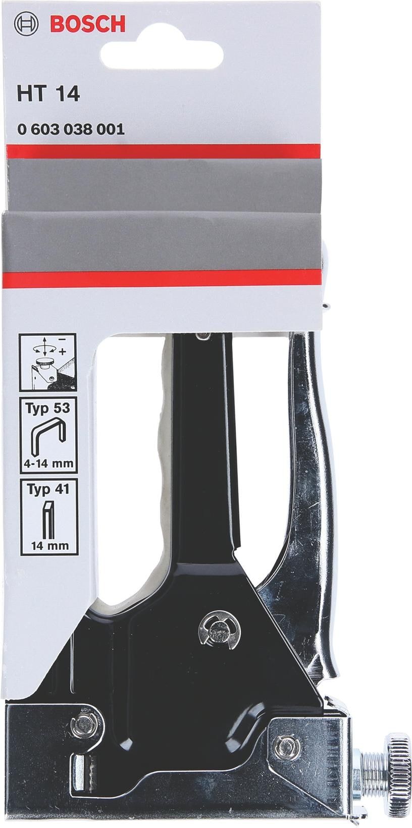 Handtacker BOSCH PROFESSIONAL "Handtacker HT 14", schwarz (bunt), Tacker, Handtacker bunt Einheitsgröße