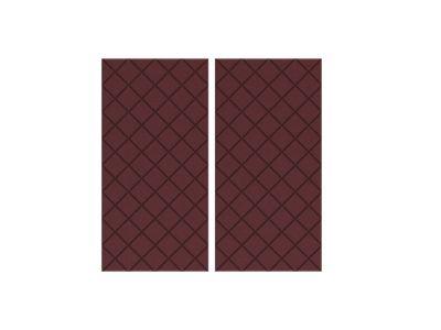 Akustik Wandpaneel rot-meliert, 2er-Set schallabsorbierend, 100x50 cm, reduziert Nachhall für Büro, Homeoffice und Meeting