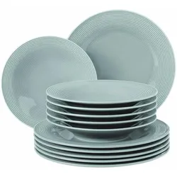 TAFELSERVICE Beat Color Glaze Arktisblau 12-tlg.