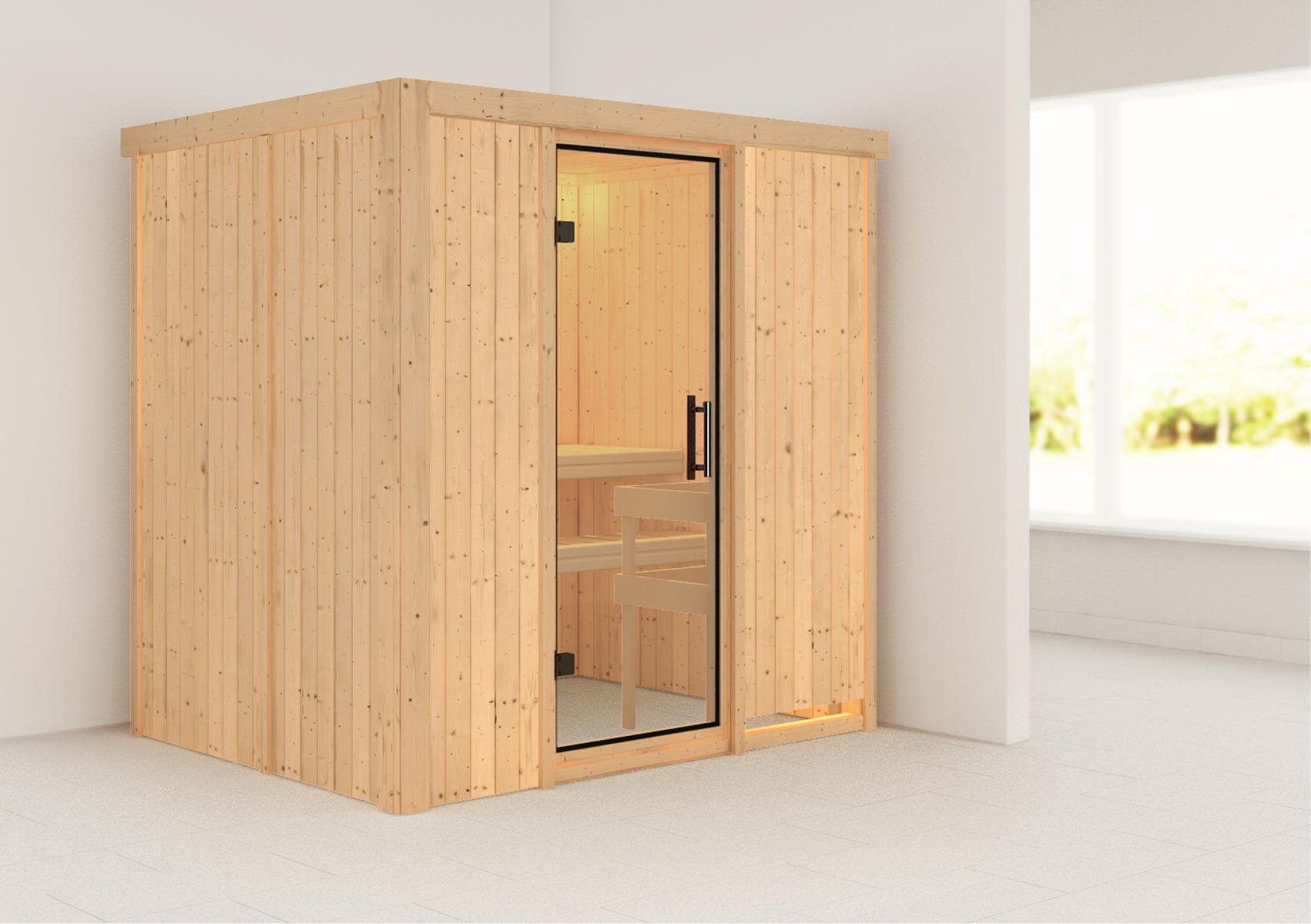 KARIBUHOLZT Sauna Fanja Front o. Zub. klarglas GGT 16880010