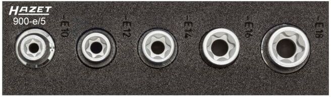Jeu de douilles TX 1/12 900-E/5 HAZET (900-E/5)