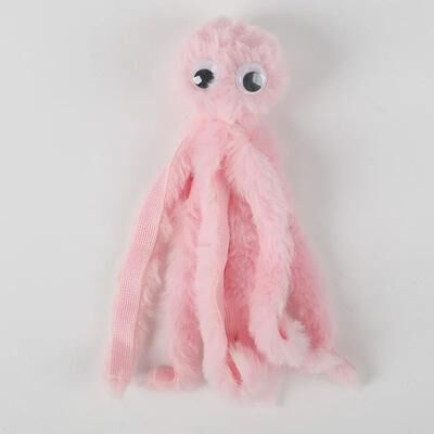 Uplift Essentials Interactive Octopus Plush & Multi Tentacle Hunting Toy pink