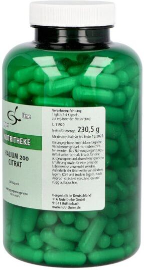 Kalium 200 Citrat Kapseln