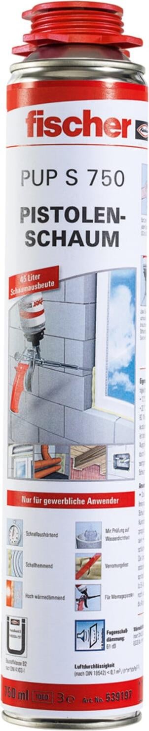 Fischer Pistoolschuim PUP S 750 B2 Professional beige 750 ml