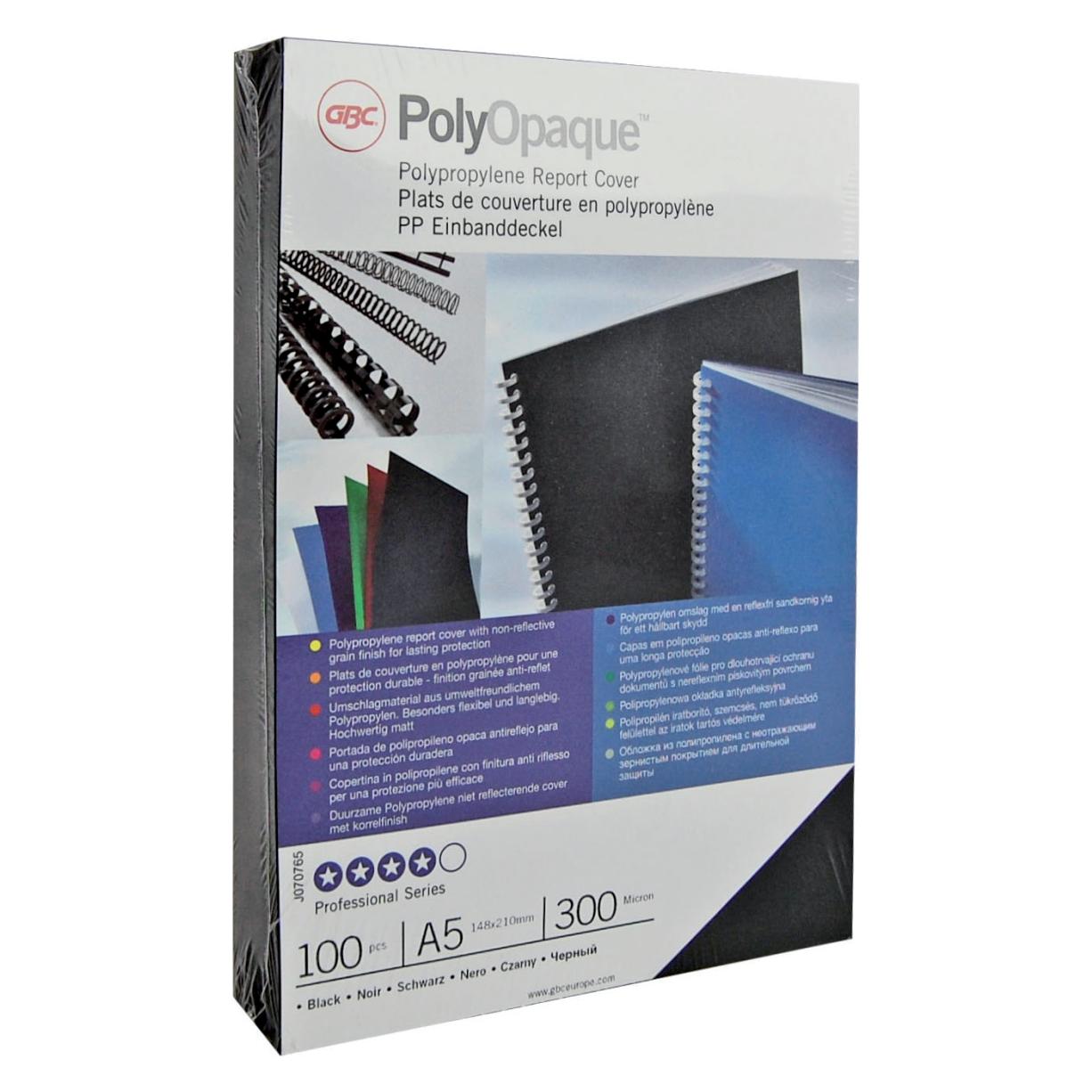 GBC PolyOpaque - Folien A4 100 Stk. - 0,30 mm, dunkelrot (IB387289)