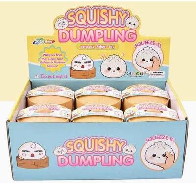 Uplift Treasures Realistic Dumpling Squishy Stress Relief Toy random Design A