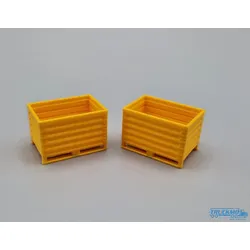 MSM Modelle Materialbehälter geschl. 2 Stück gelb 5470/02