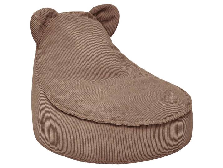 Sitzsack, Braun, 1,1 kilo l, Füllung: Styroporkugeln, 67x50x58 cmes Vertrauen - Oeko-Tex®, Handmade in Europe, Bezug abnehmbar, Bezug abnehmbar und waschbar, Wohnzimmer, Sessel, Sitzsäcke