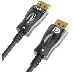 Claro CLAROC KABEL ŚWIATŁOWOWODY DP 1.4 AOC 8K@60HZ 20M (20 m), Videokabel, Schwarz