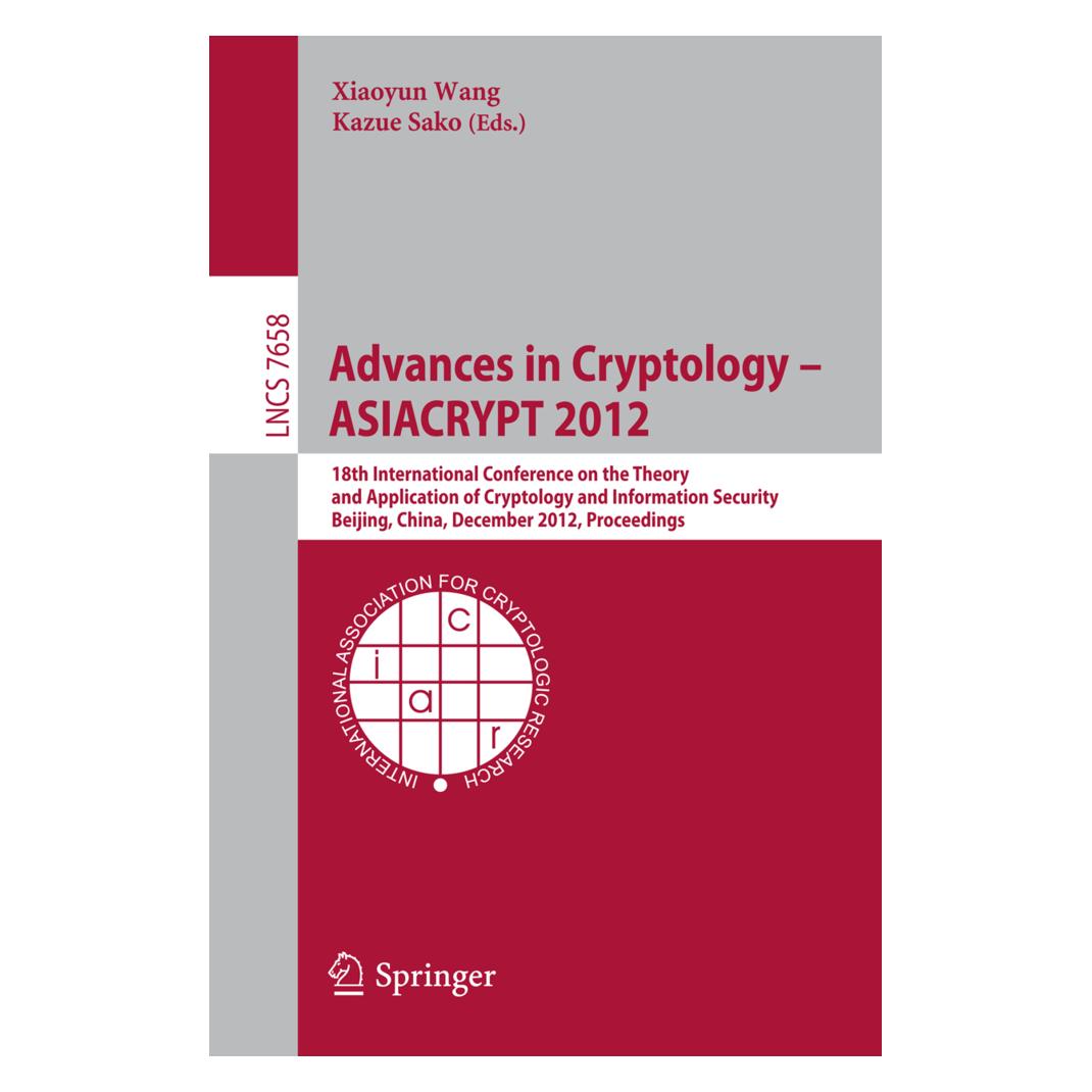 Springer Advances in Cryptology -- ASIACRYPT 2012 (Englisch, Softcover, Kazue Sako, Xiaoyun Wang) (55501682)