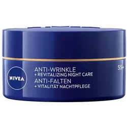 4x NIVEA, Gesichtsserum, Anti-Falten Nachtpflege 55+ (50 ml)