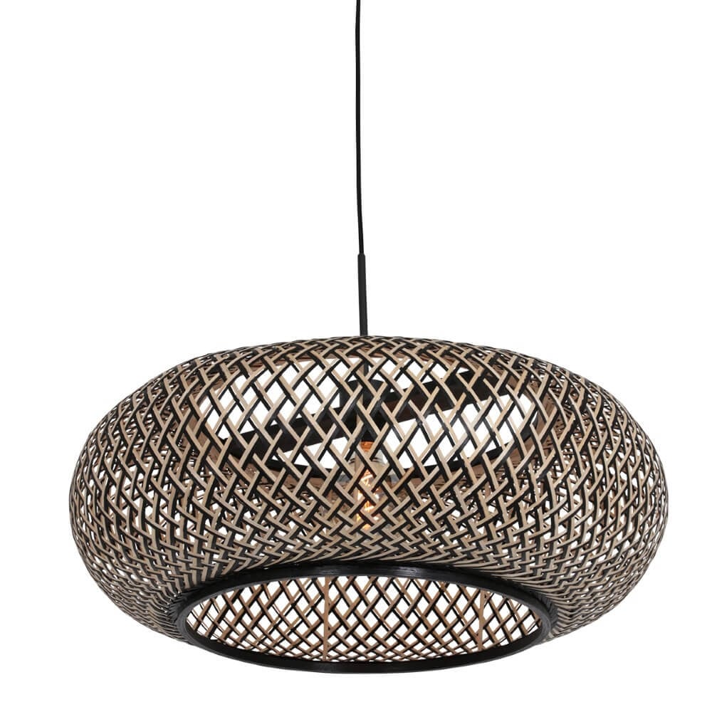 Steinhauer Sparkled Zwarte Rotan Hanglamp - Ø 60 cm