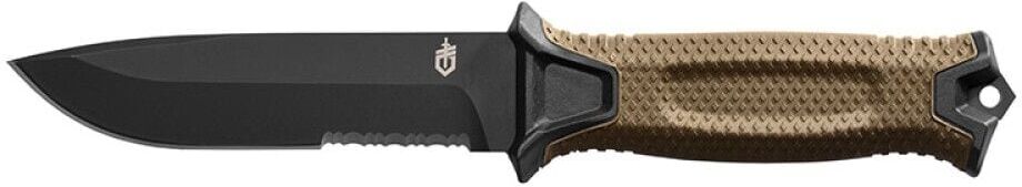 Gerber Slidkniv Strongarm Fixed Serrated, beige