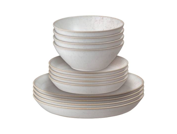 Denby Kiln Coral Servierset koralle-beige, 12-teilig