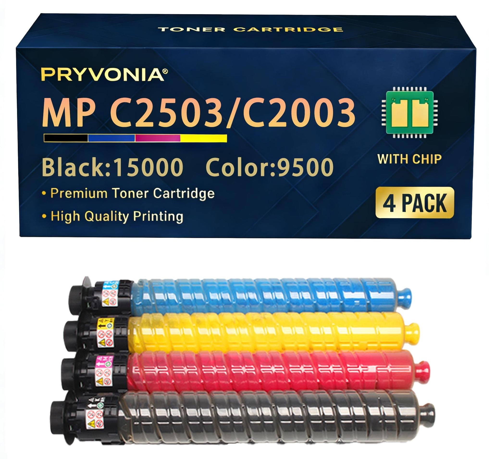 Tonerkartuschen Multipack für Ricoh MP C2503, 4 Stück, Schwarz/Cyan/Magenta/Gelb