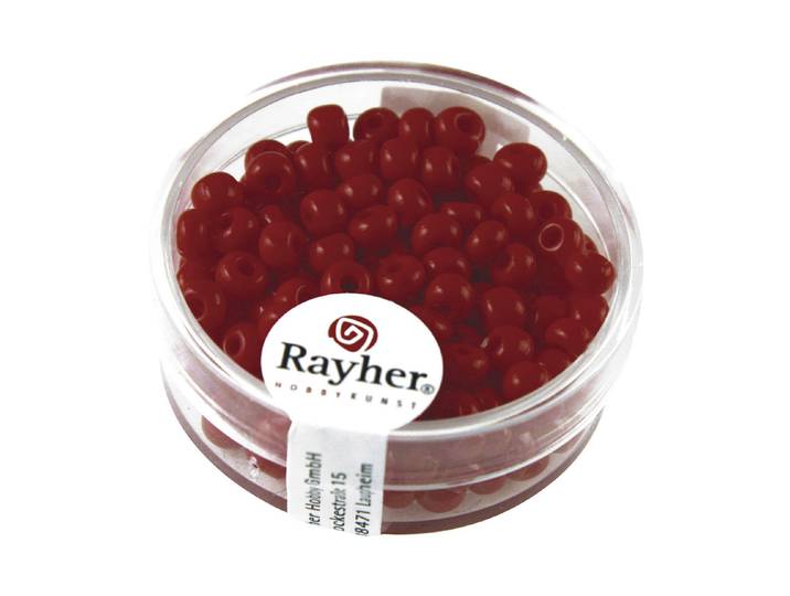 Rayher Indianer-Perlen Rot 4.5 mm 17 g
