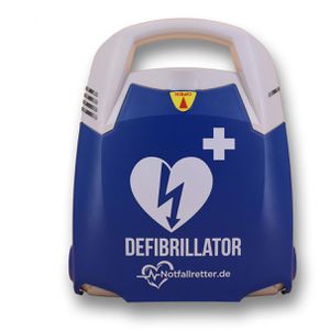 Notfallretter Defibrillator AED Basic 10J Garantie, für Laien, AED mit automatischer Schockauslösung für Erwachsene & Kinder