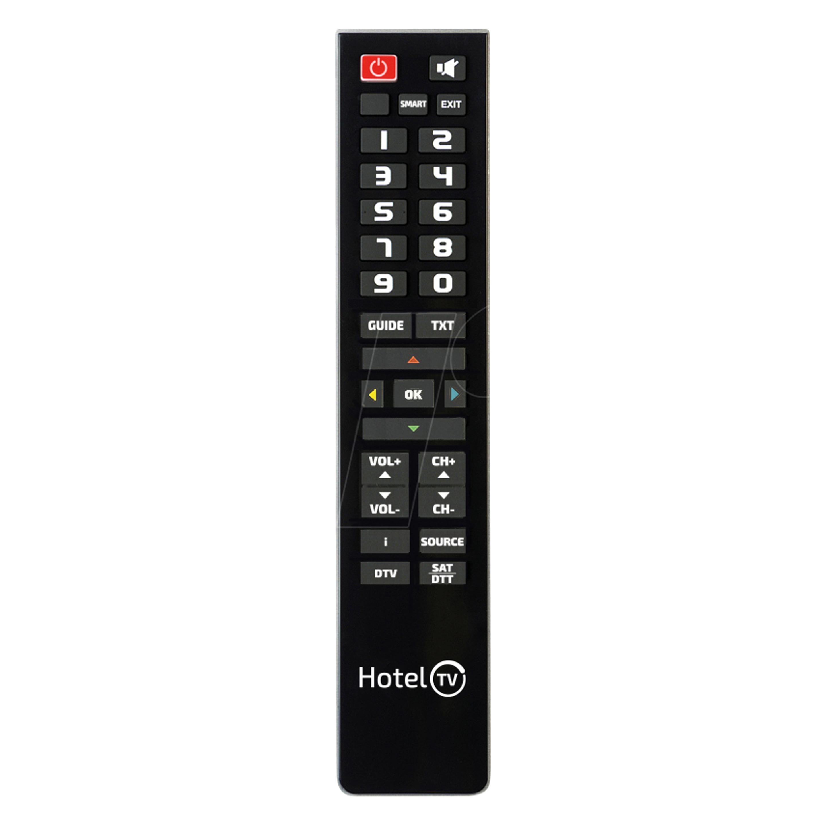 Superior Hotel-Tv Fjernbetjening Sort - PC Programmerbar (Gerätespezifische Fernbedienung) (SUPTPB013)