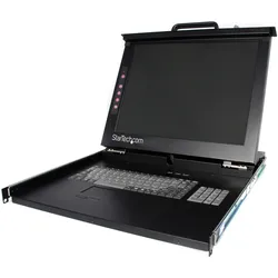 StarTech 1U Single-Port KVM Console for Server Ra, KVM Switch, Schwarz