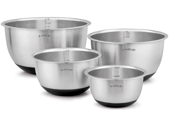 À Table! Schüssel-Set Edelstahl 4Stück