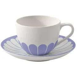 Villeroy & Boch Fleur Bleu Kaffeetasse mit Untertasse 160 ml