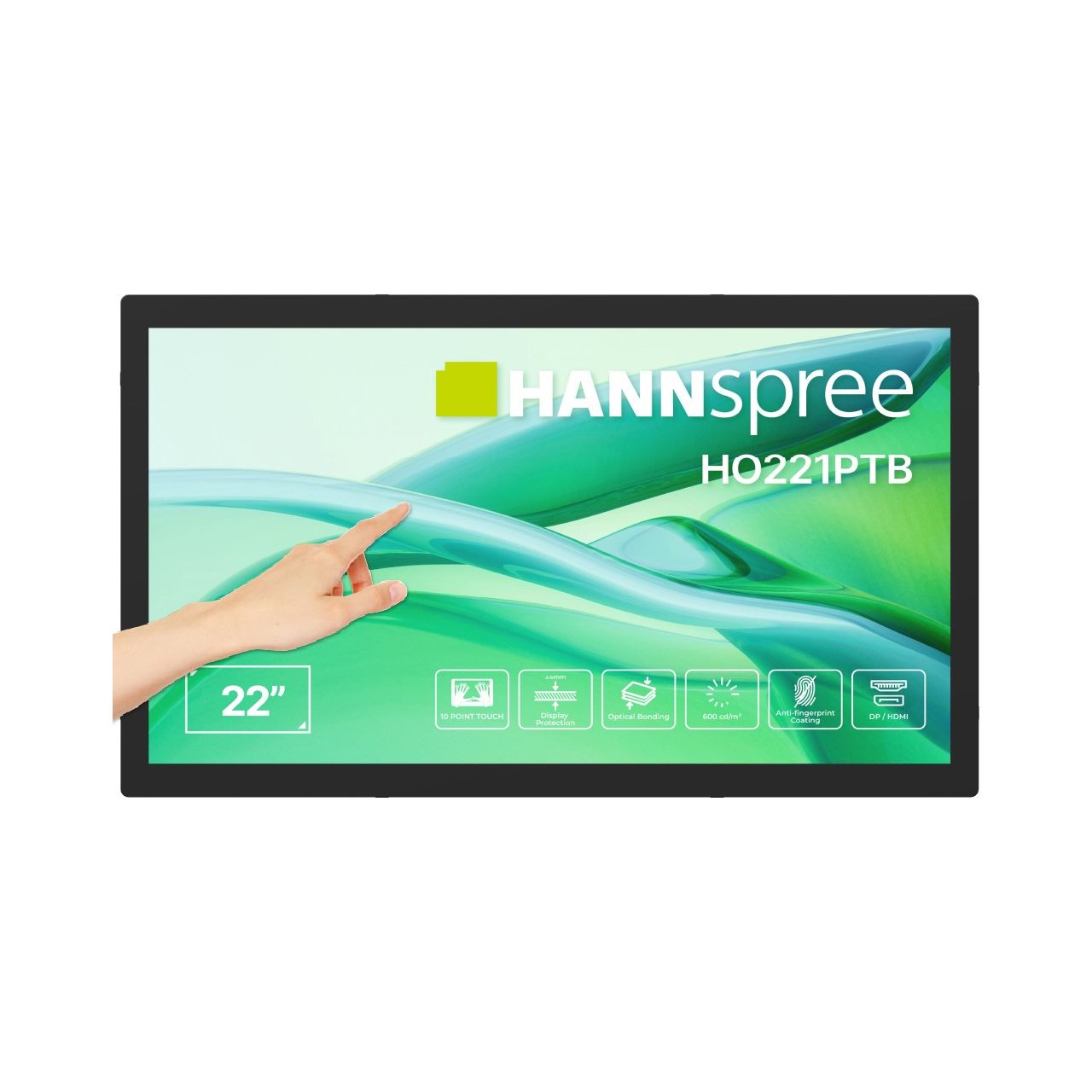 21.45" (54,48cm) Hannspree HO221PTB 1920x1080 1x DisplayPort 1.2 / 1xHDMI