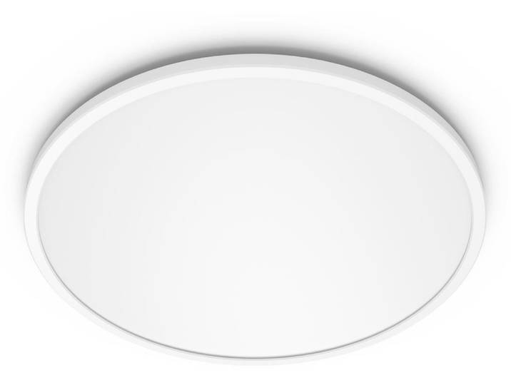 Philips Funktional Super Slim Deckenleuchte, 18 W, LED, Nicht austauschbare(s) Leuchtmittel, 1500 lm, IP44, Weiß