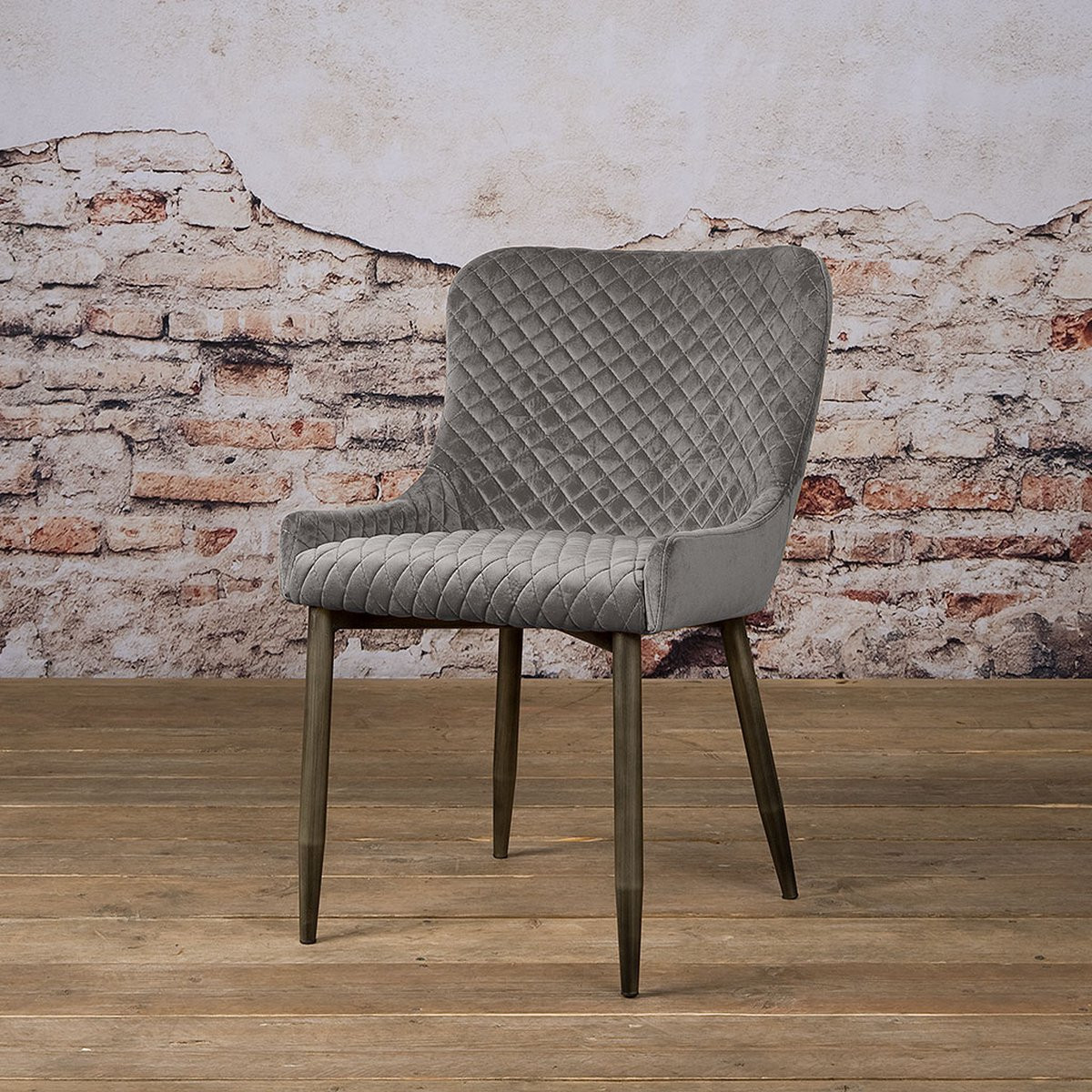 SIDD Oledo sidechair - stof Bluvel 14 grijs