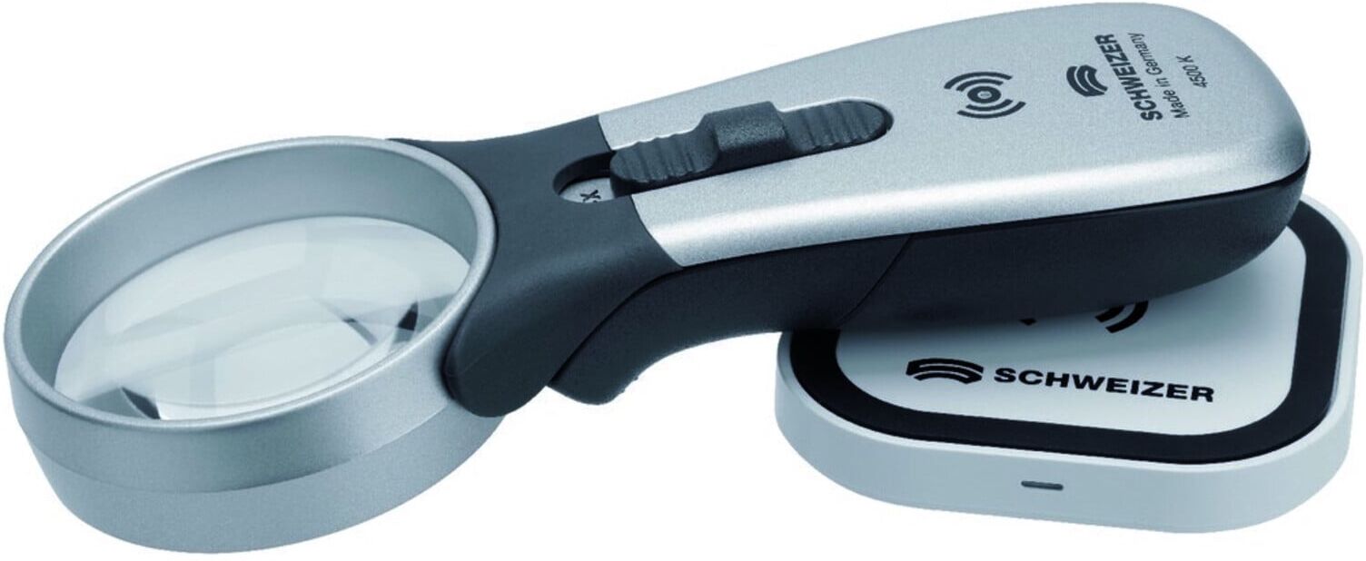 Handleuchtlupe Tech-Line Induktion Vergr.15x LED Linsen-Ø 16,3mm SCHWEIZER (099542-1)