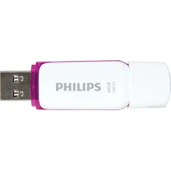 PHI FM64FD75B - USB-Stick, USB 3.0, 64 GB, Snow Edition Magic Purple