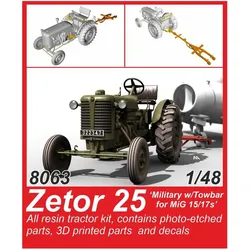 CMK Zetor 25 'Military w/Towbar for MiG 15/17s' 1/48