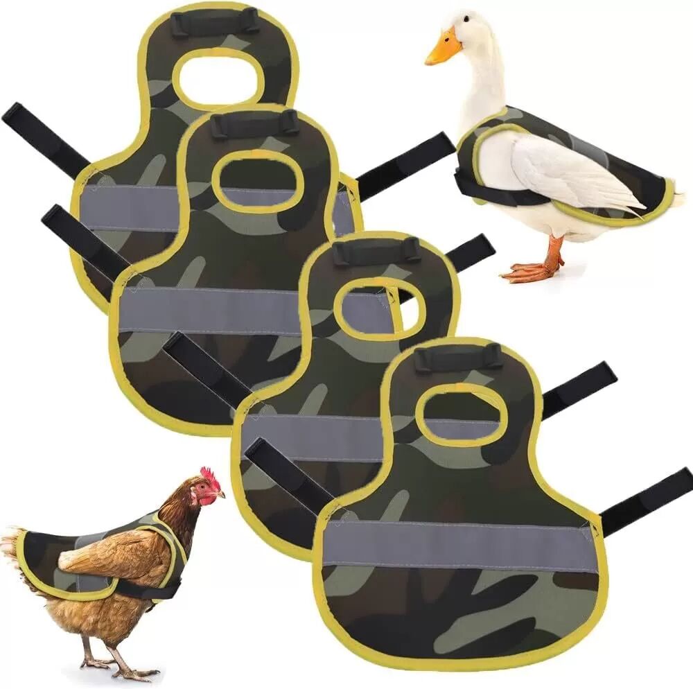 INF Reflektierende Sicherheitsweste für Hühner, Enten und Gänse - Schutz und Sichtbarkeit Tarnung