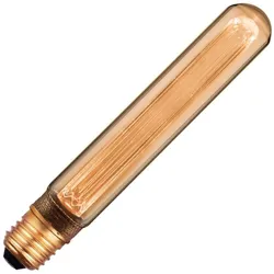 SPL | LED-Lampe | Große Fassung E27 | Röhrenlampe | Gold | 30mm | 2,5W