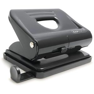 RAPESCO Locher 820, PF820MB1, schwarz, Bürolocher, Stanzleistung ca. 20 Blatt