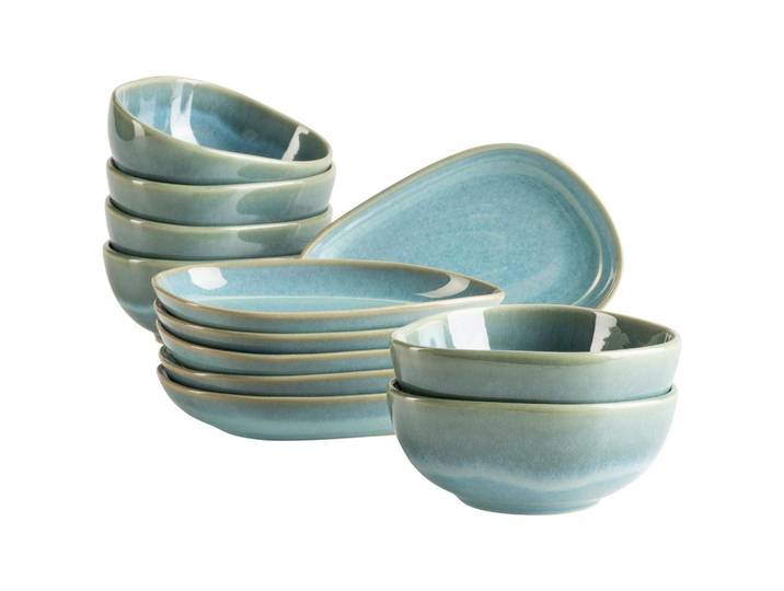 SNACKSCHALENSET Cordelia Grün, 12-teilig