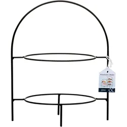 Ritzenhoff & Breker 2-stöckige Etagere Tjäna 28 cm Metall Schwarz