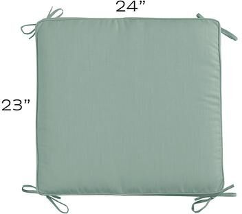 Replacement Ottoman Cushion Cover Fast Dry with Zipper 24x23 - Select Colors - Canvas Fawn - Ballard Designs