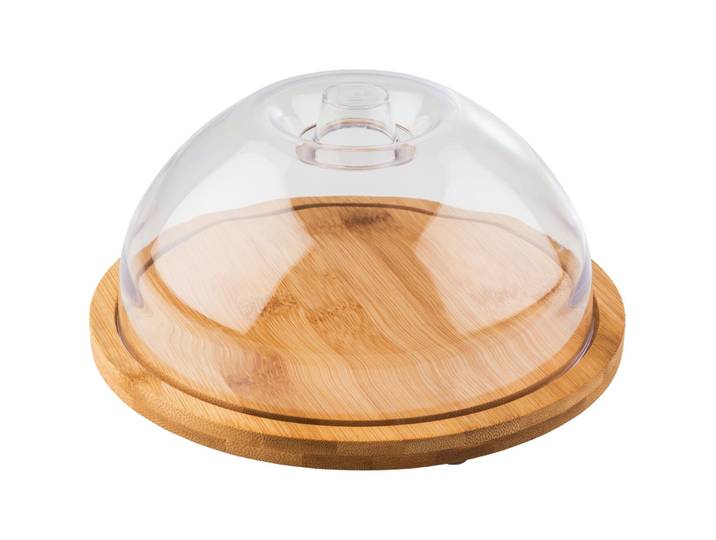 Serviertablett Aps Holz/transparent Polystyrol B 20.5 cm T 20.5 cm - Serviertablett