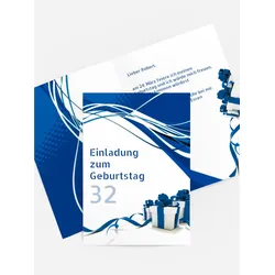 Einladungskarten zum Geburtstag selbst gestalten mit Spruch und Fotos im Onlinedesigner bei Meine-Kartenmanufaktur.de
