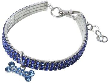 Inspire Essentials GlamPaw Rhinestone Personalized Dog Collar 1 7.87 In