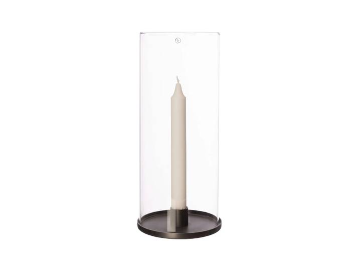 ERNST Photophore pour bougies chandelier 28 cm Aluminium noir
