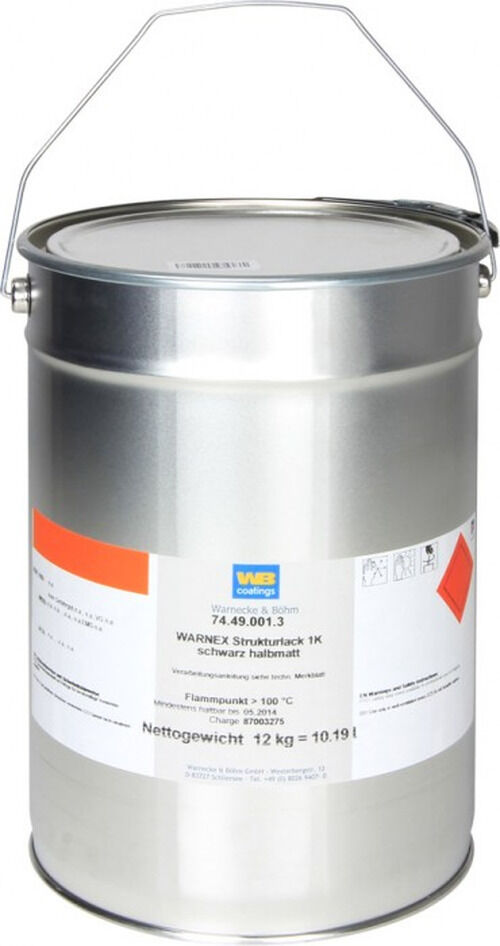 Sonstige Adam Hall Hardware 13112 Strukturlack Schwarz 12 Kg Warnex