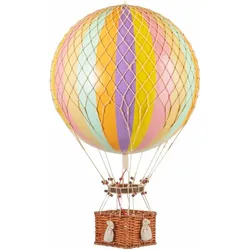 Authentic Models Montgolfiere Jules Verne 70cm - Lignes Arc-En-Ciel Pastel