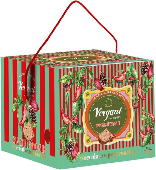 Vergani Panettone con chocolate y chili .
