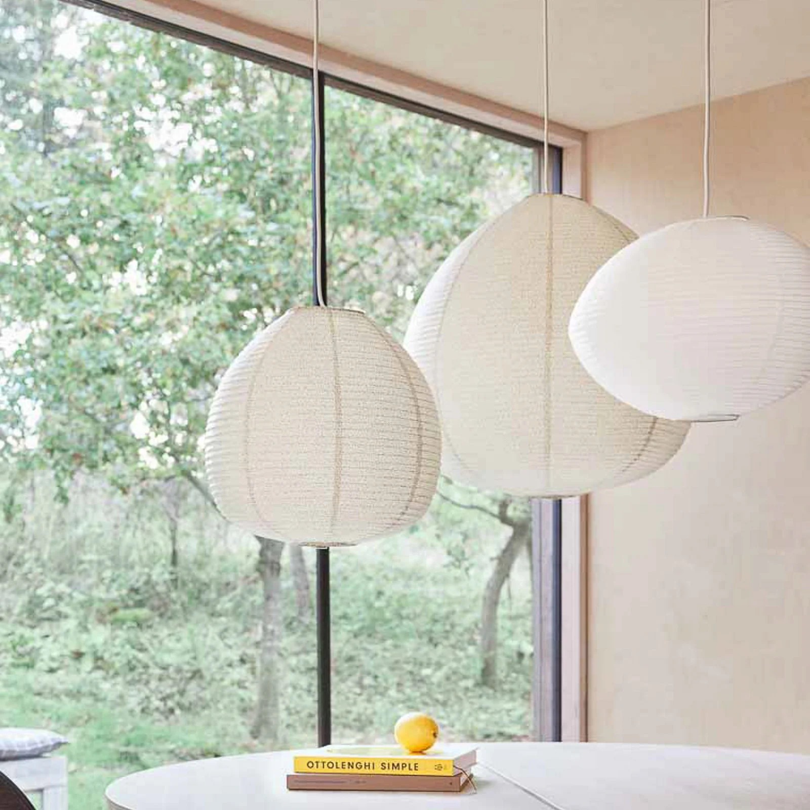 OYOY Living Design Kojo kap crème rond Ø60 cm papier