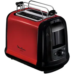Moulinex Subito (rot) Toaster (LT261D), Toaster, Rot, Schwarz