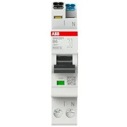 ABB SNX201-B6 Sicherungsautomat B-Char., 6KA, 1P+N, 6 A FlexLine Push-in Technologie 2CSS255301R0065
